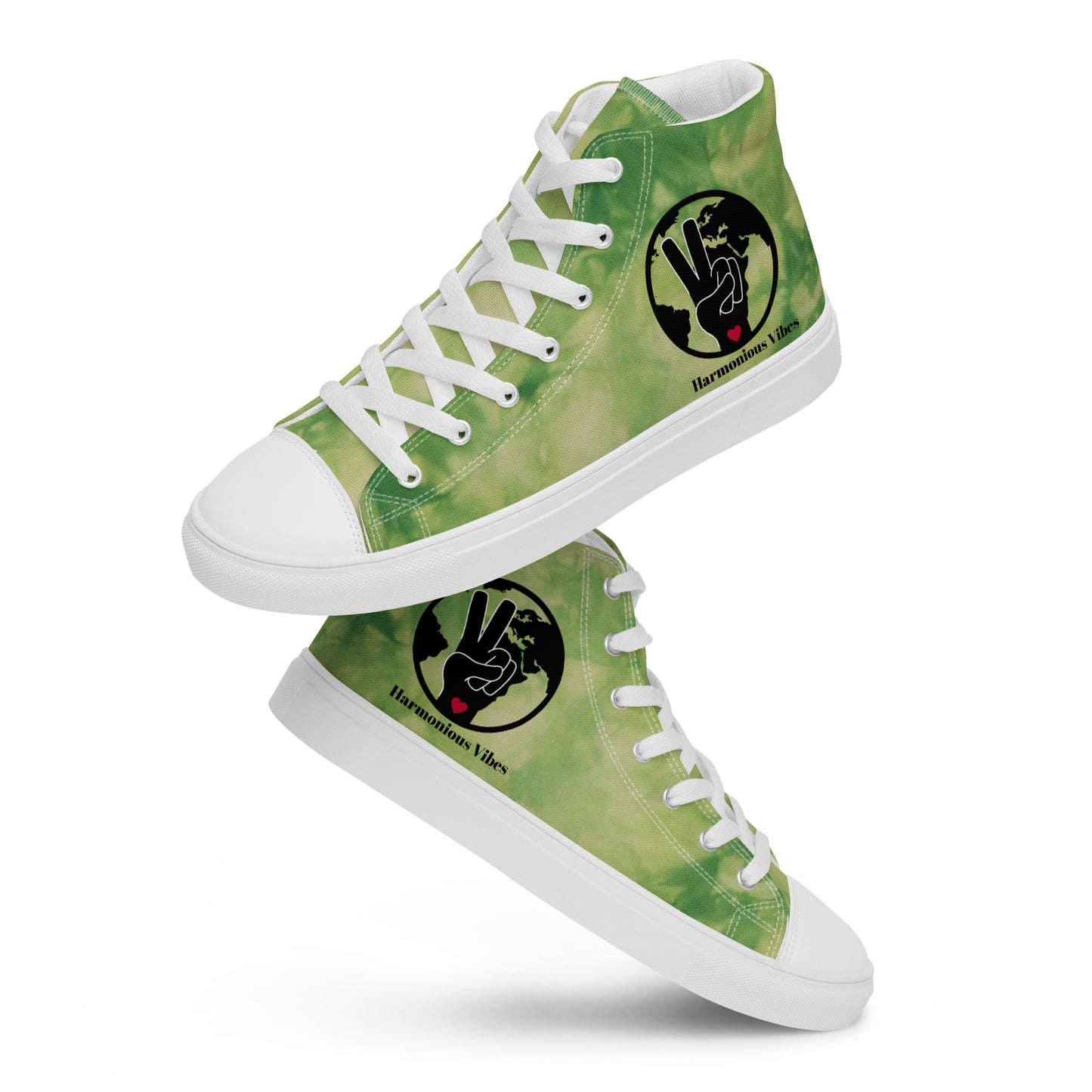 "HARMONIOUS VIBES RICH GREEN 17"  Men’s high top