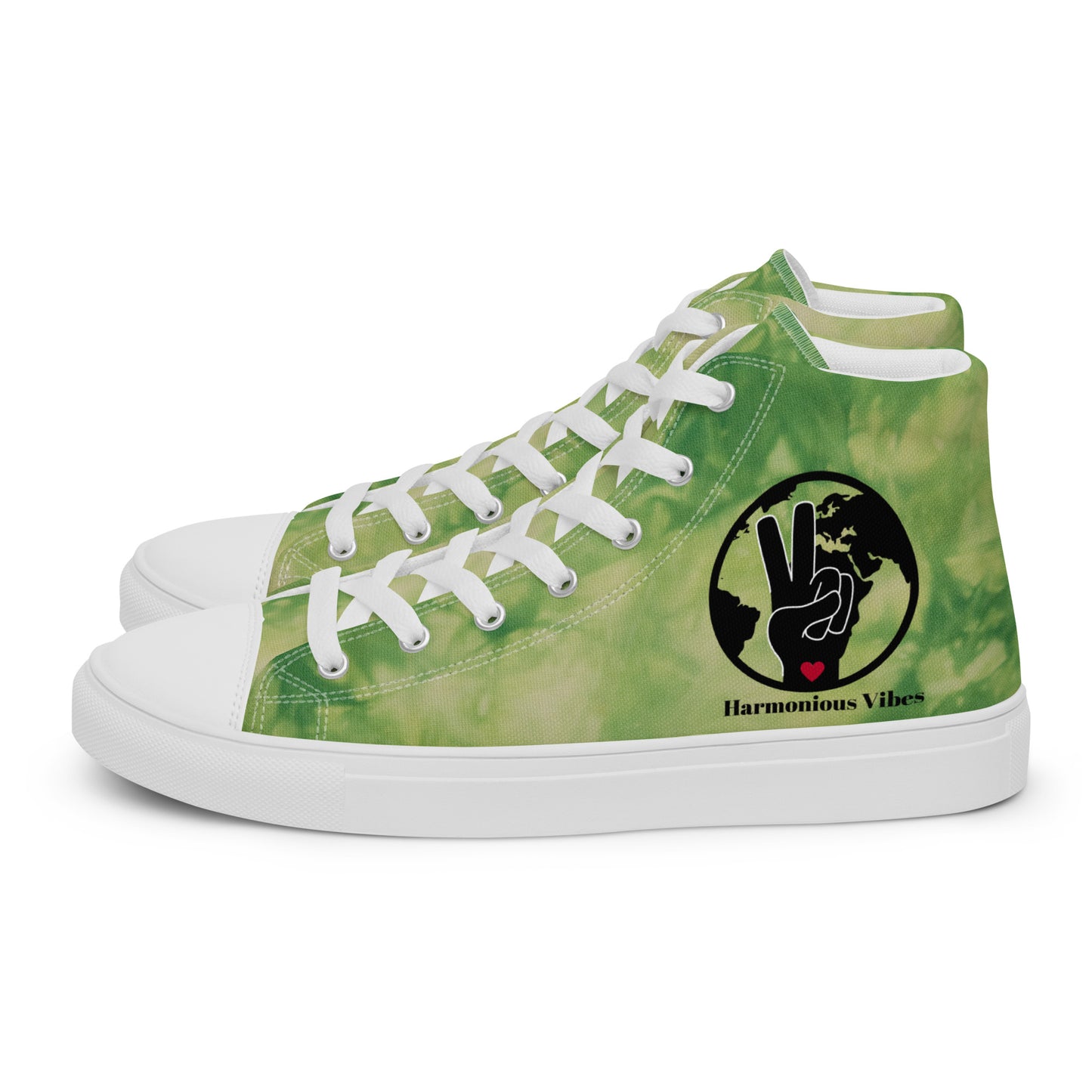 "HARMONIOUS VIBES RICH GREEN 17"  Men’s high top