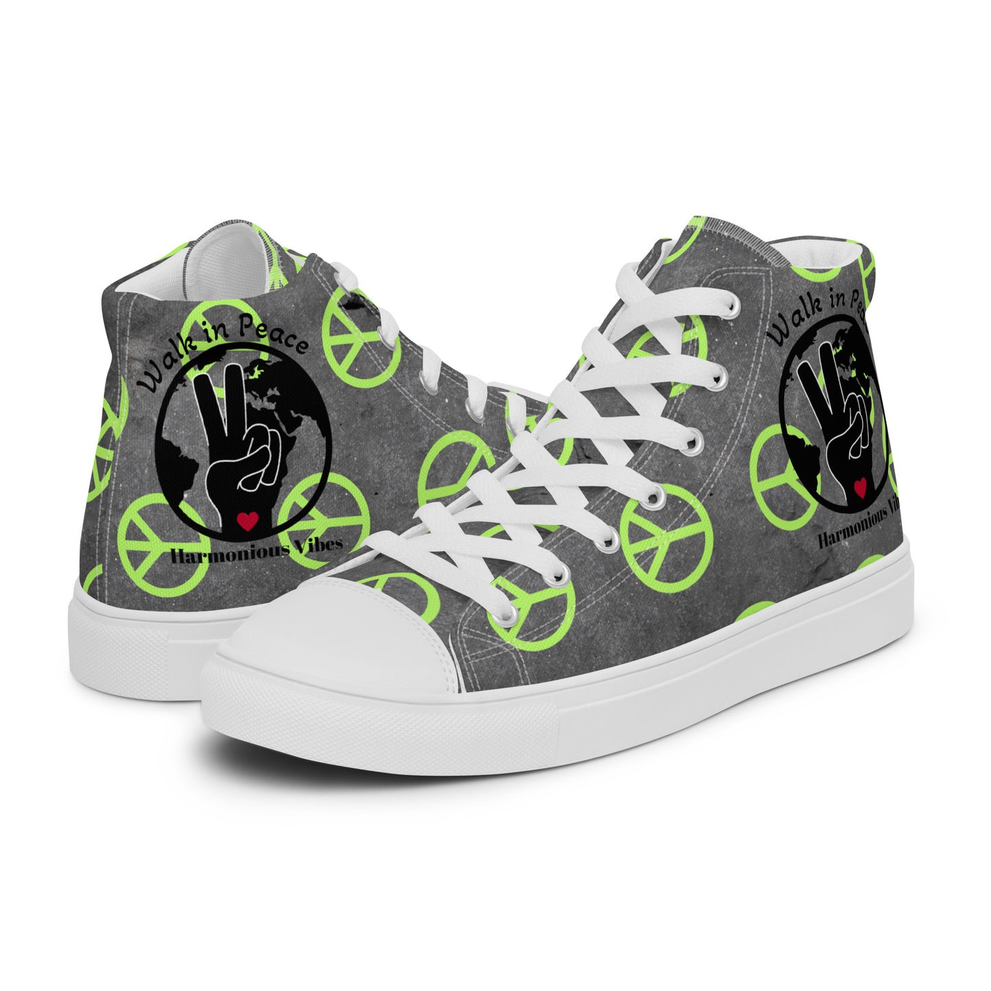 " PEACE VIBES" Women’s high top